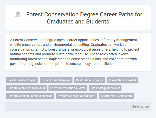 Forest Conservation Degree Career Paths for Graduates and Students