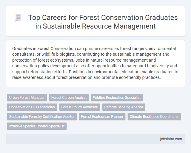 Top Careers for Forest Conservation Graduates in Sustainable Resource Management
