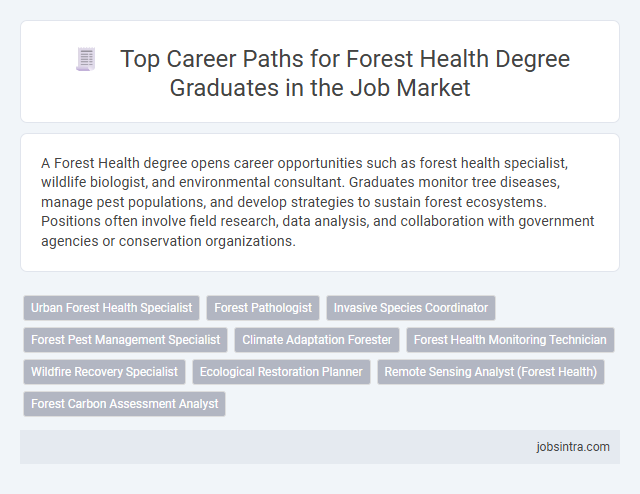 Top Career Paths for Forest Health Degree Graduates in the Job Market