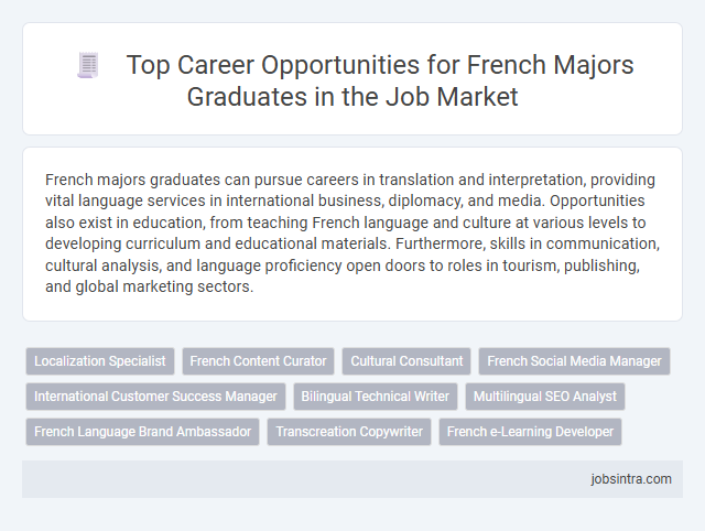 Top Career Opportunities for French Majors Graduates in the Job Market