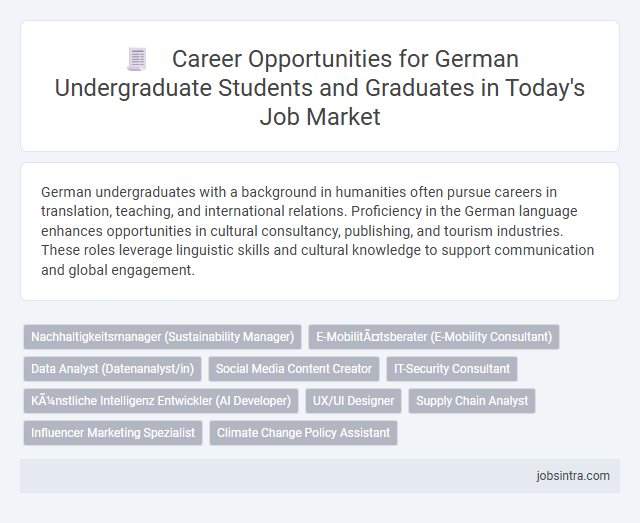 Career Opportunities for German Undergraduate Students and Graduates in Today's Job Market