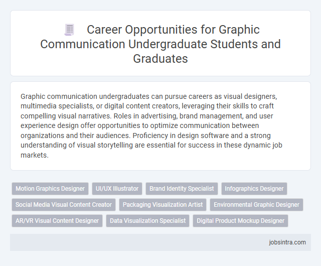 Career Opportunities for Graphic Communication Undergraduate Students and Graduates
