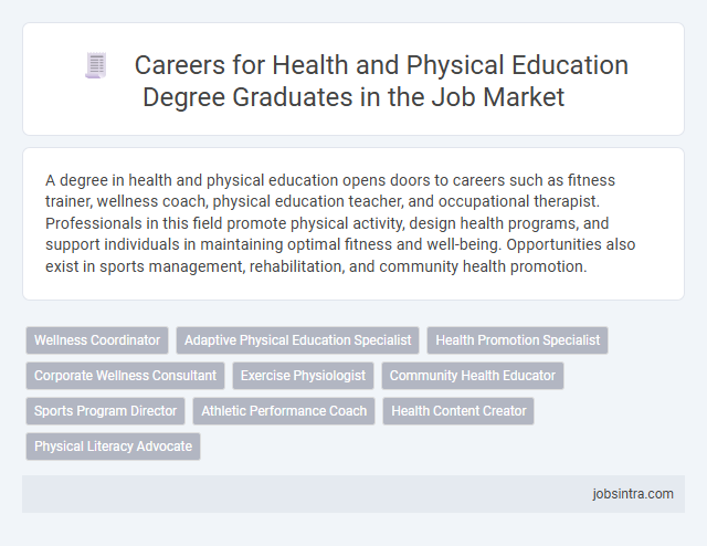 Careers for Health and Physical Education Degree Graduates in the Job Market
