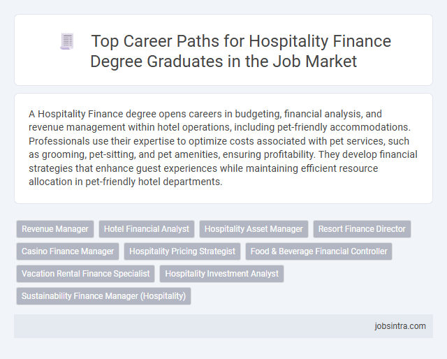Top Career Paths for Hospitality Finance Degree Graduates in the Job Market