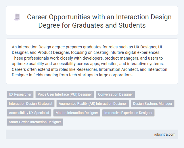 Career Opportunities with an Interaction Design Degree for Graduates and Students