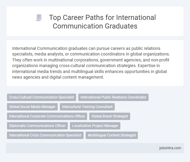 Top Career Paths for International Communication Graduates