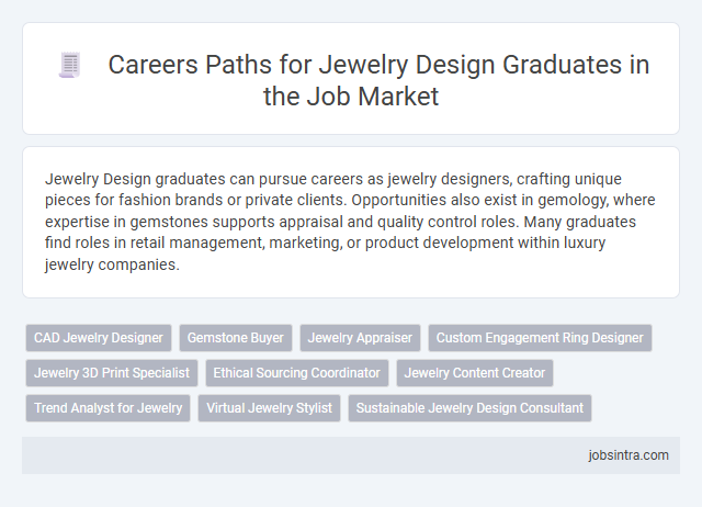 Careers Paths for Jewelry Design Graduates in the Job Market