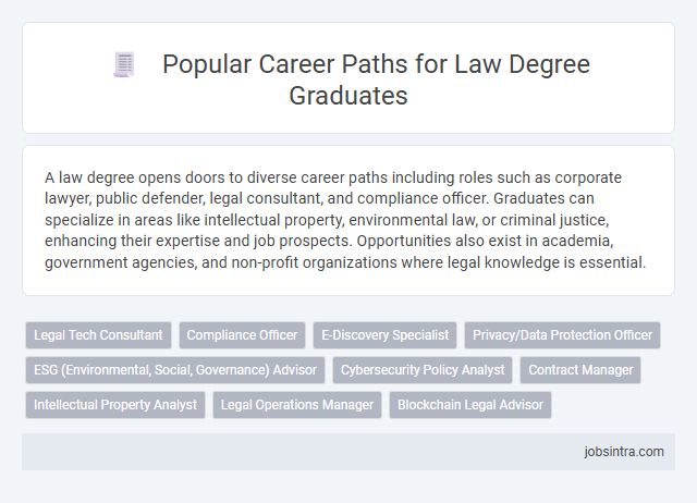 Popular Career Paths for Law Degree Graduates