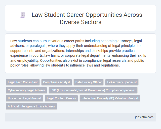 Law Student Career Opportunities Across Diverse Sectors