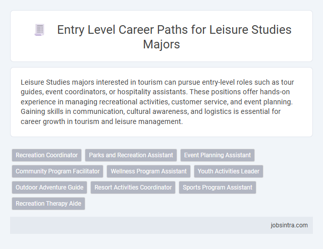 Entry Level Career Paths for Leisure Studies Majors