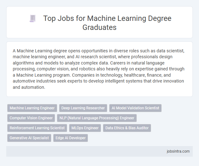 Top Jobs for Machine Learning Degree Graduates