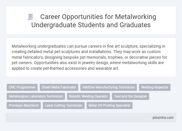 Career Opportunities for Metalworking Undergraduate Students and Graduates