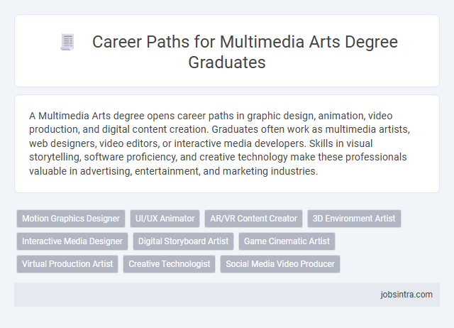 Career Paths for Multimedia Arts Degree Graduates