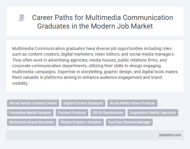Career Paths for Multimedia Communication Graduates in the Modern Job Market