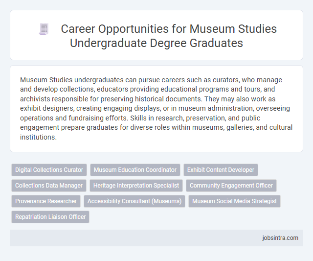 Career Opportunities for Museum Studies Undergraduate Degree Graduates