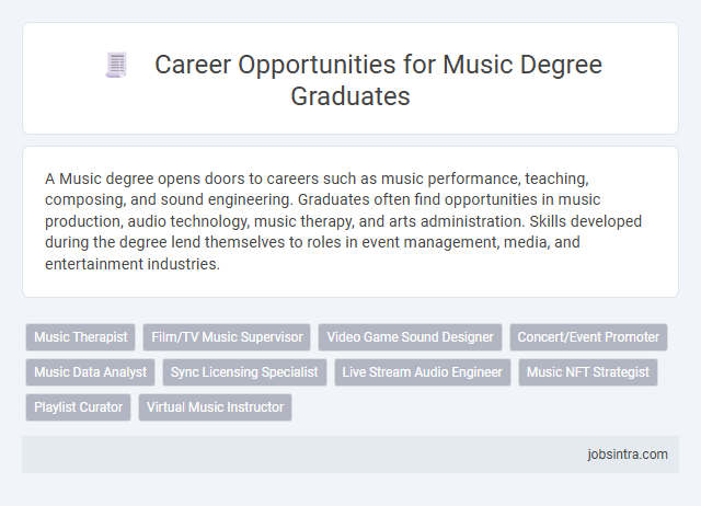 Career Opportunities for Music Degree Graduates