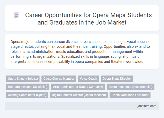 Career Opportunities for Opera Major Students and Graduates in the Job Market