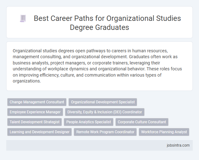 Best Career Paths for Organizational Studies Degree Graduates