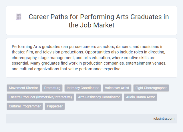 Career Paths for Performing Arts Graduates in the Job Market