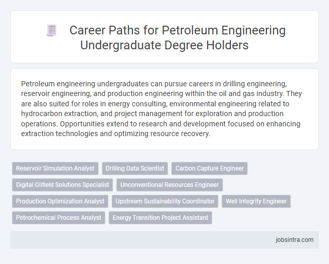 Career Paths for Petroleum Engineering Undergraduate Degree Holders