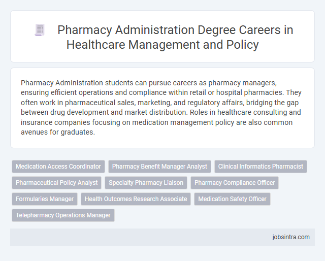 Pharmacy Administration Degree Careers in Healthcare Management and Policy