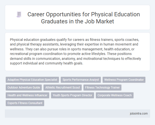 Career Opportunities for Physical Education Graduates in the Job Market