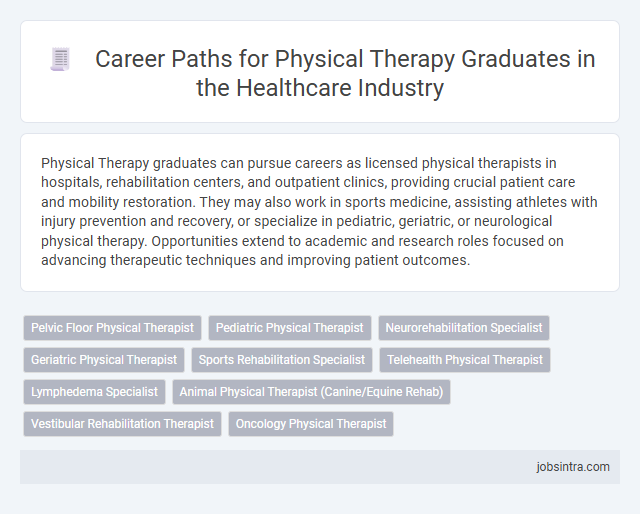 Career Paths for Physical Therapy Graduates in the Healthcare Industry