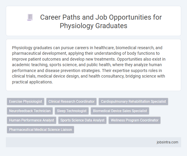 Career Paths and Job Opportunities for Physiology Graduates