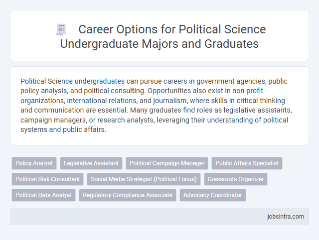 Career Options for Political Science Undergraduate Majors and Graduates