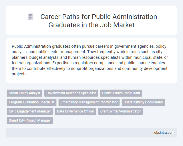Career Paths for Public Administration Graduates in the Job Market