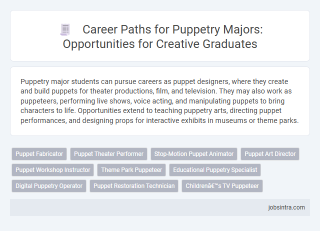 Career Paths for Puppetry Majors: Opportunities for Creative Graduates