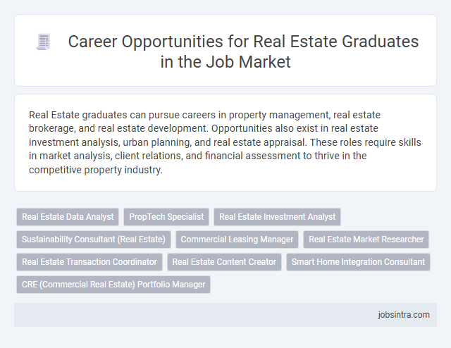 Career Opportunities for Real Estate Graduates in the Job Market