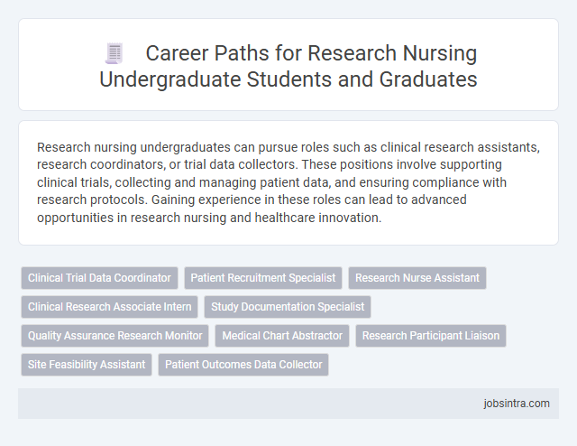 Career Paths for Research Nursing Undergraduate Students and Graduates