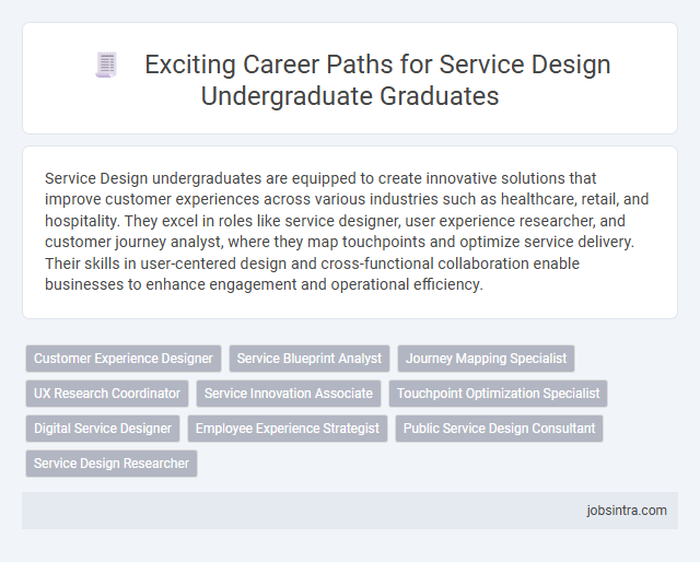 Exciting Career Paths for Service Design Undergraduate Graduates