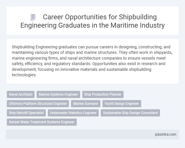 Career Opportunities for Shipbuilding Engineering Graduates in the Maritime Industry