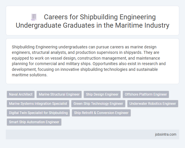 Careers for Shipbuilding Engineering Undergraduate Graduates in the Maritime Industry