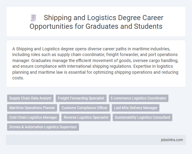 Shipping and Logistics Degree Career Opportunities for Graduates and Students