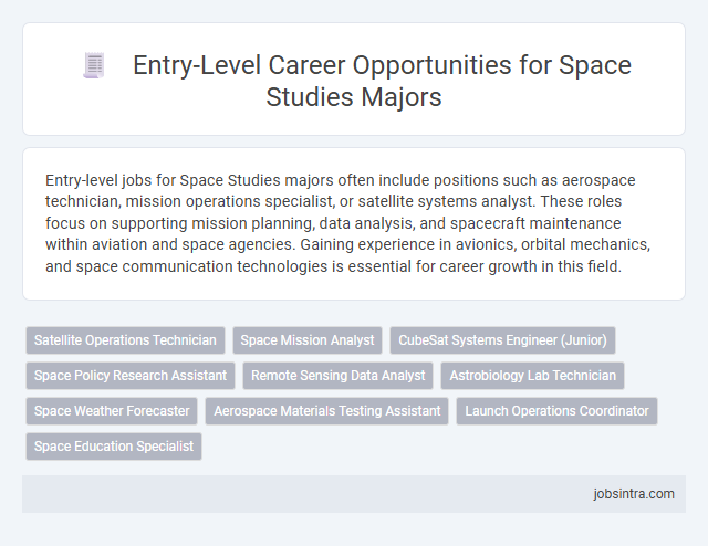 Entry-Level Career Opportunities for Space Studies Majors