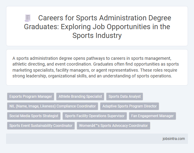 Careers for Sports Administration Degree Graduates: Exploring Job Opportunities in the Sports Industry