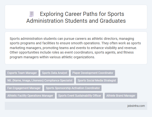 Exploring Career Paths for Sports Administration Students and Graduates