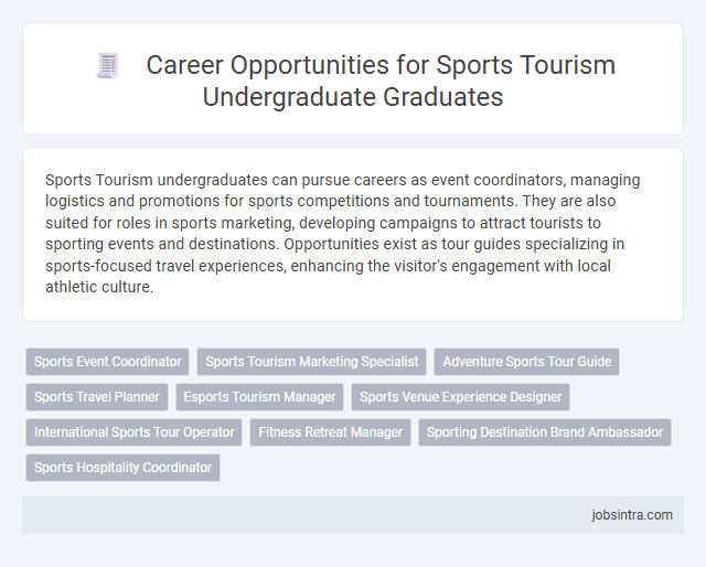 Career Opportunities for Sports Tourism Undergraduate Graduates