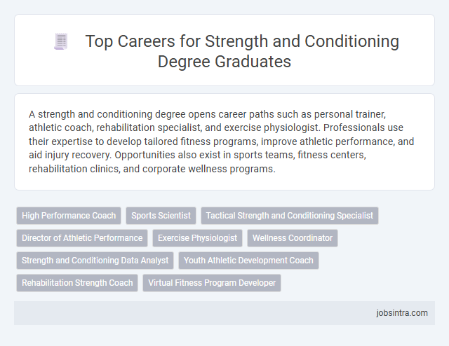 Top Careers for Strength and Conditioning Degree Graduates
