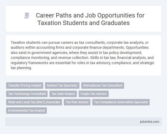 Career Paths and Job Opportunities for Taxation Students and Graduates