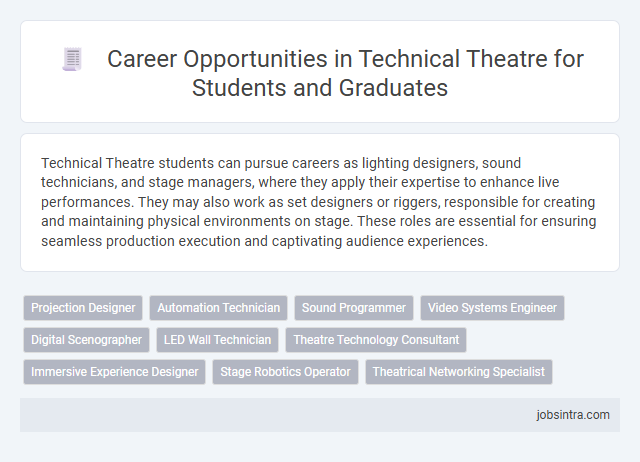 Career Opportunities in Technical Theatre for Students and Graduates