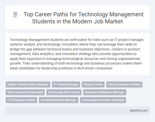 Top Career Paths for Technology Management Students in the Modern Job Market