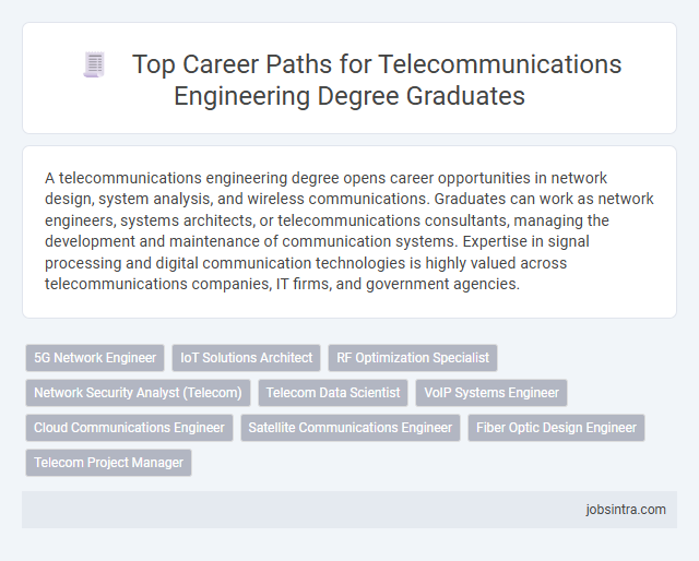 Top Career Paths for Telecommunications Engineering Degree Graduates