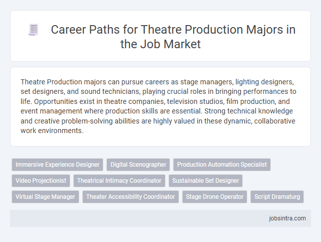 Career Paths for Theatre Production Majors in the Job Market