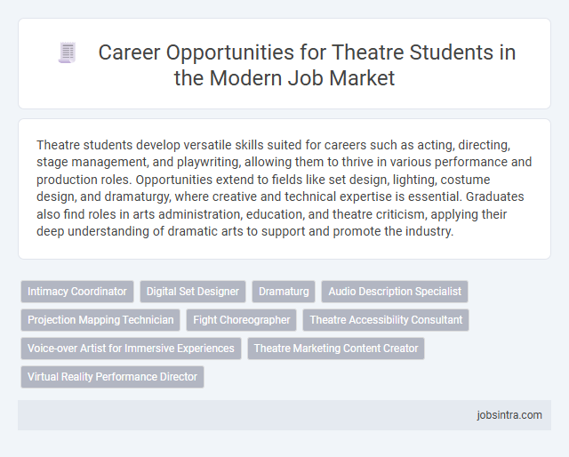 Career Opportunities for Theatre Students in the Modern Job Market