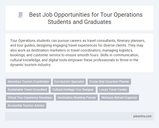 Best Job Opportunities for Tour Operations Students and Graduates