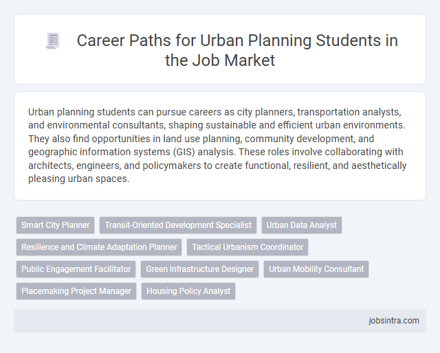 Career Paths for Urban Planning Students in the Job Market